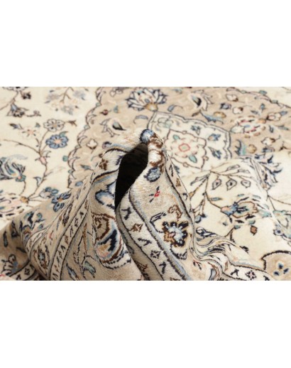 Tappeto Kashan Persia beige bianco 243x345