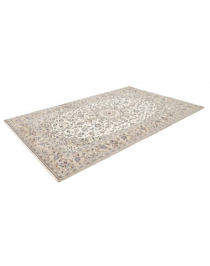 Tappeto Kashan Persia beige grigio 198x306