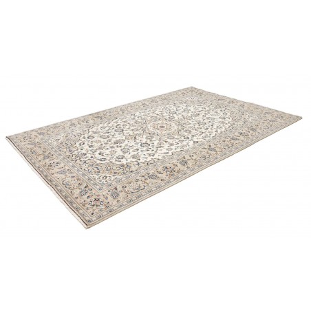Tappeto Kashan Persia beige grigio 198x306