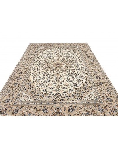 Tappeto Kashan Persia beige grigio 198x306