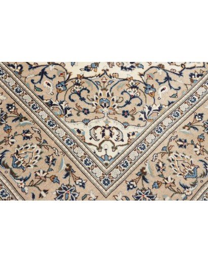 Tappeto Kashan Persia beige grigio 198x306