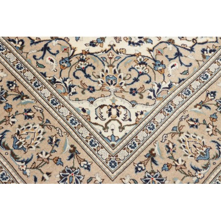 Tappeto Kashan Persia beige grigio 198x306