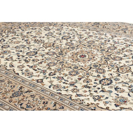 Tappeto Kashan Persia beige grigio 198x306
