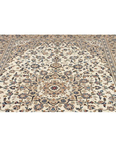 Tappeto Kashan Persia beige grigio 198x306