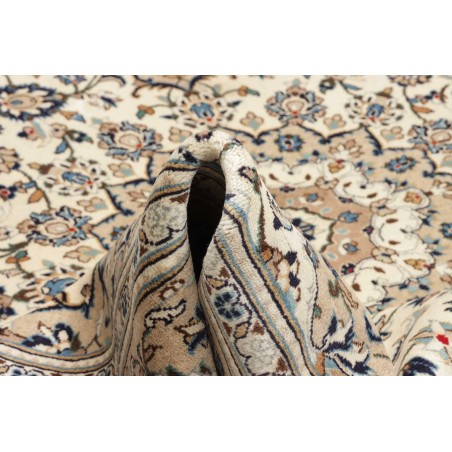 Tappeto Kashan Persia beige grigio 198x306