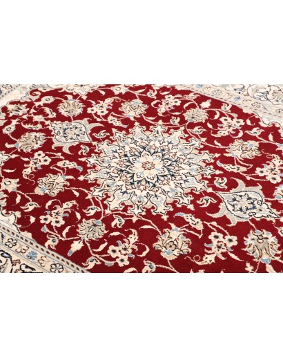 Tappeto Nain Kashmar Persia bianco grigio 145x200