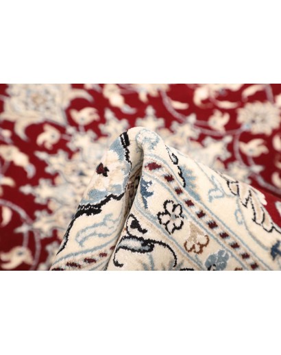 Tappeto Nain Kashmar Persia bianco marrone 144x198