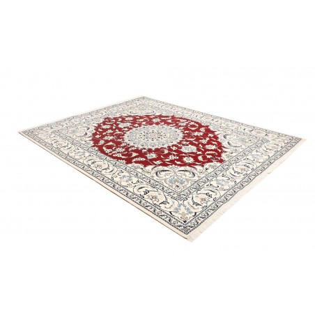 Tappeto Nain Kashmar Persia bianco grigio 200x250