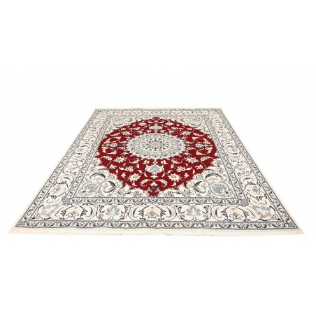 Tappeto Nain Kashmar Persia bianco grigio 200x250