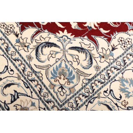 Tappeto Nain Kashmar Persia bianco grigio 200x250