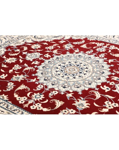 Tappeto Nain Kashmar Persia bianco grigio 200x250