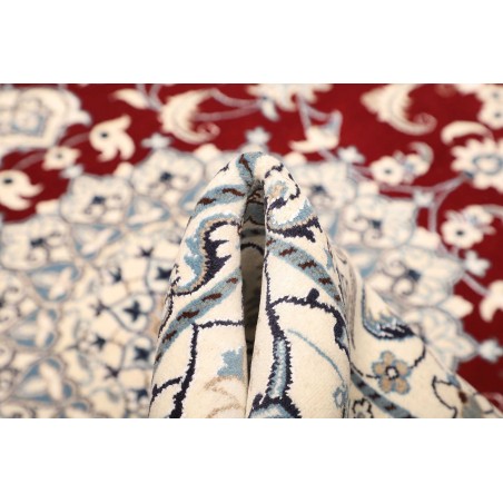 Tappeto Nain Kashmar Persia bianco grigio 200x250