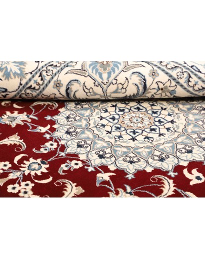 Tappeto Nain Kashmar Persia bianco grigio 200x250