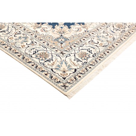 Tappeto Nain Kashmar Persia blu 203x294