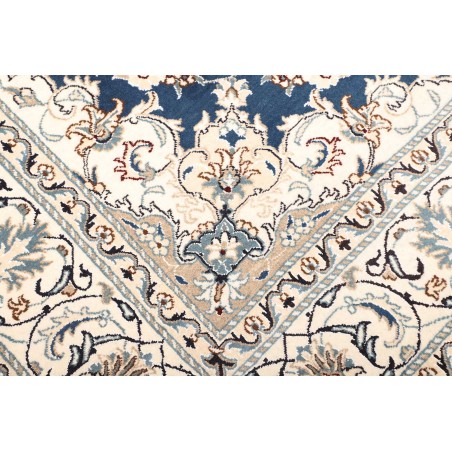 Tappeto Nain Kashmar Persia blu 203x294