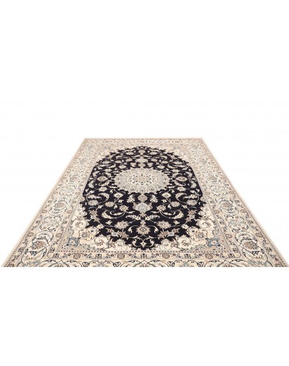 Tappeto Nain Kashmar Persia grigio 196x303