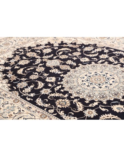 Tappeto Nain Kashmar Persia grigio 196x303