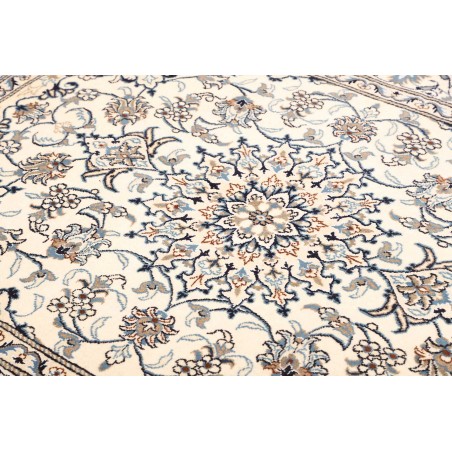 Tappeto Nain Kashmar Persia bianco grigio 152x198