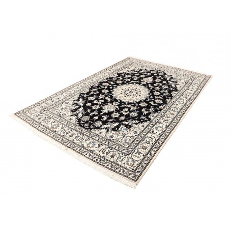 Tappeto Nain Kashmar Persia grigio blu 165x245