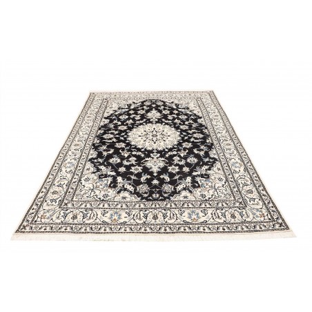 Tappeto Nain Kashmar Persia grigio blu 165x245