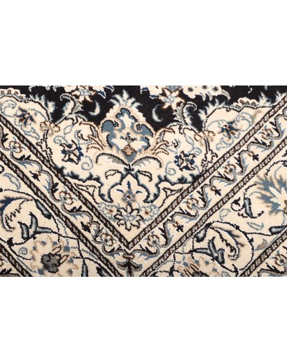 Tappeto Nain Kashmar Persia grigio blu 165x245