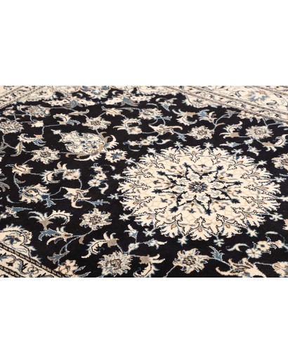 Tappeto Nain Kashmar Persia grigio blu 165x245
