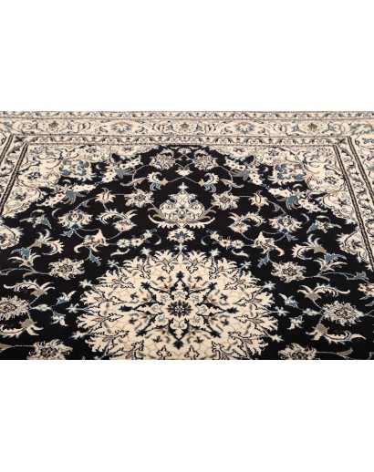 Tappeto Nain Kashmar Persia grigio blu 165x245