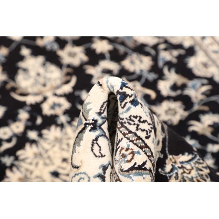 Tappeto Nain Kashmar Persia grigio blu 165x245