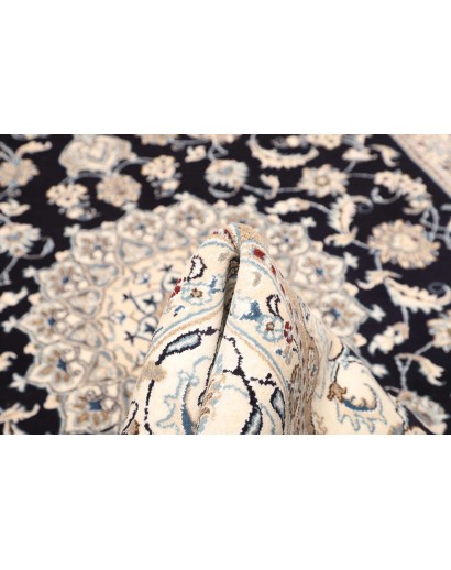 Tappeto Nain Kashmar Persia bianco grigio 196x289