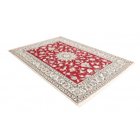 Tappeto Nain Kashmar Persia bianco marrone 173x245