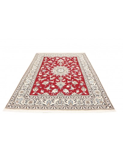 Tappeto Nain Kashmar Persia bianco marrone 173x245