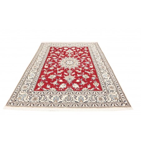 Tappeto Nain Kashmar Persia bianco marrone 173x245