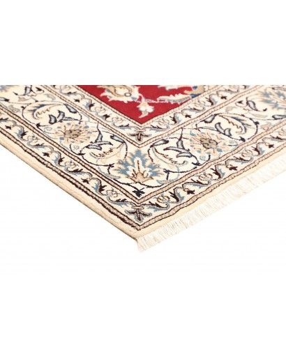 Tappeto Nain Kashmar Persia bianco marrone 173x245