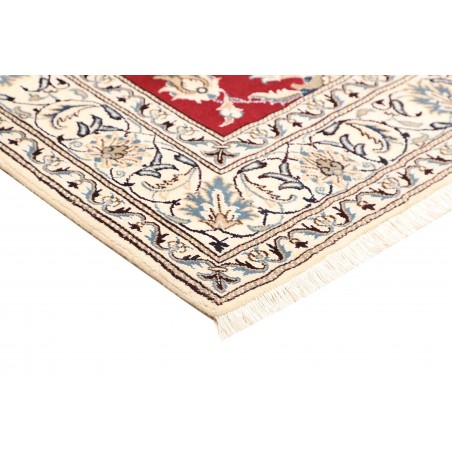 Tappeto Nain Kashmar Persia bianco marrone 173x245