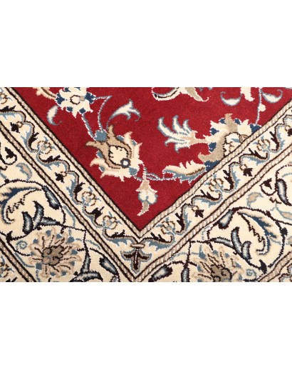 Tappeto Nain Kashmar Persia bianco marrone 173x245