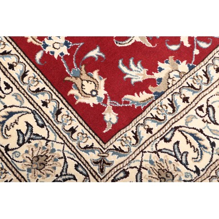 Tappeto Nain Kashmar Persia bianco marrone 173x245
