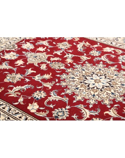 Tappeto Nain Kashmar Persia bianco marrone 173x245