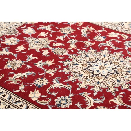 Tappeto Nain Kashmar Persia bianco marrone 173x245