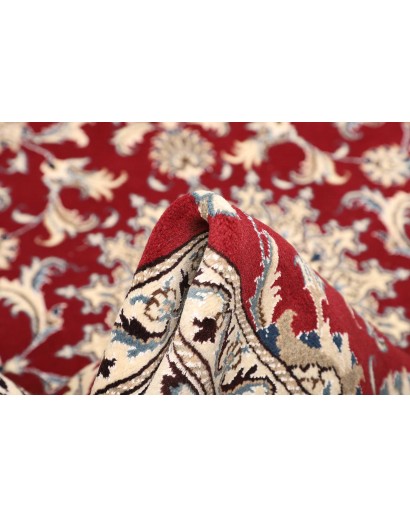 Tappeto Nain Kashmar Persia bianco marrone 173x245