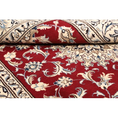 Tappeto Nain Kashmar Persia bianco marrone 173x245
