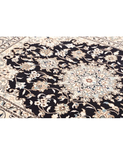 Tappeto Nain Kashmar Persia bianco grigio 144x206