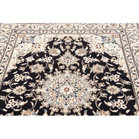 Tappeto Nain Kashmar Persia bianco grigio 144x206
