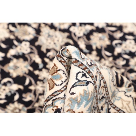 Tappeto Nain Kashmar Persia bianco grigio 144x206