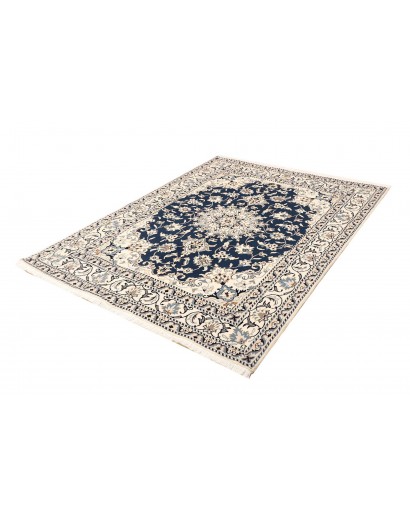 Tappeto Nain Kashmar Persia bianco grigio 153x207