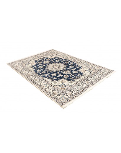 Tappeto Nain Kashmar Persia bianco grigio 153x207