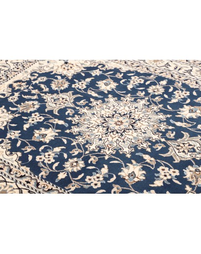 Tappeto Nain Kashmar Persia bianco grigio 153x207