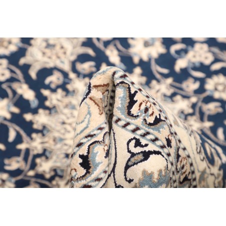 Tappeto Nain Kashmar Persia bianco grigio 153x207