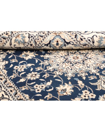 Tappeto Nain Kashmar Persia bianco grigio 153x207