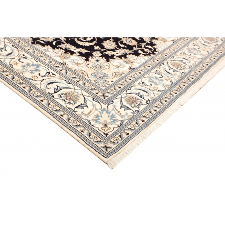 Tappeto Nain Kashmar Persia bianco grigio 183x305