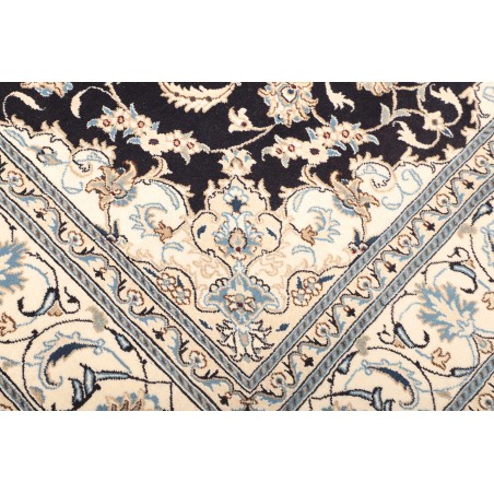 Tappeto Nain Kashmar Persia bianco grigio 183x305
